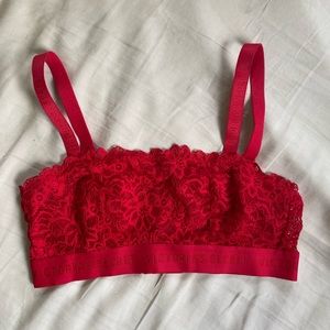 Victoria’s Secret Lacy Red Bralette
